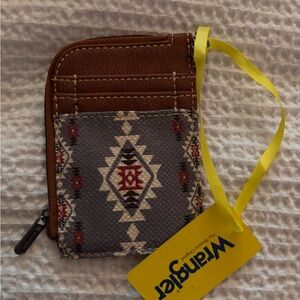 Wrangler Credit Card Holder for Women Boho Aztec Small Keychain Wallets Slim NWT